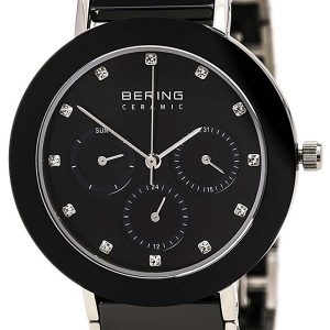 Bering Damklocka 11438-742 Ceramic Svart/Stål Ø38 mm