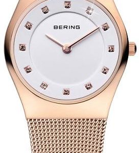 Bering Damklocka 11927-366 Classic Vit/Roséguldstonat stål Ø27 mm