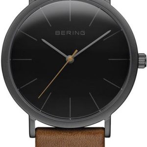 Bering Damklocka 13436-522 Svart/Läder Ø36 mm