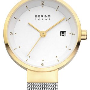 Bering Damklocka 14426-010 Solar Vit/Stål Ø26 mm