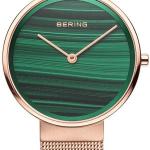 Bering Damklocka 14531-368 Classic Grön/Roséguldstonat stål Ø31 mm