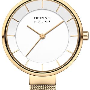 Bering Damklocka 14631-324 Solar Vit/Gulguldtonat stål Ø31 mm