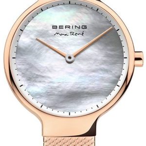 Bering Damklocka 15527-364 Max Rene Vit/Roséguldstonat stål Ø27 mm