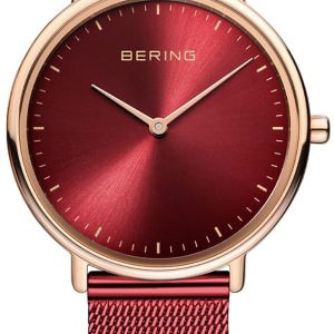 Bering Damklocka 15729-363 Ultra Slim Röd/Stål Ø29 mm