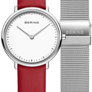 Bering Damklocka 15729-604 Ultra Slim Vit/Stål Ø29 mm