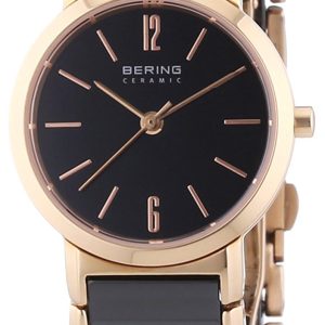 Bering Damklocka 30226-746 Ceramic Svart/Roséguldstonat stål Ø26 mm