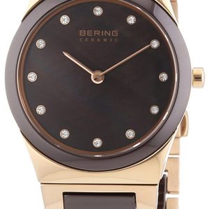 Bering Damklocka 32230-765 Ceramic Brun/Roséguldstonat stål Ø30 mm