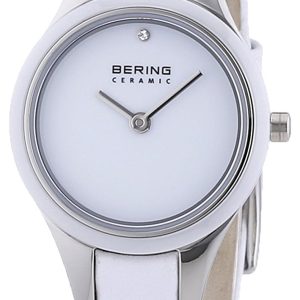 Bering Damklocka 33125-654 Ceramic Vit/Läder Ø25 mm