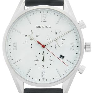 Bering Herrklocka 10542-404 Classic Vit/Läder Ø42 mm