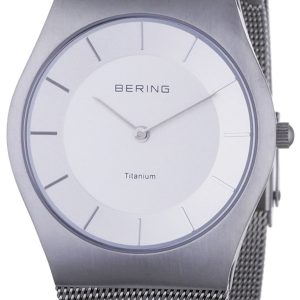 Bering Herrklocka 11935-000 Titanium Vit/Stål Ø35 mm