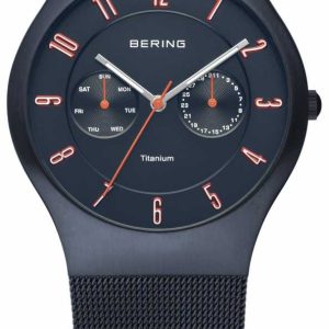 Bering Herrklocka 11939-393 Titanium Blå/Titan Ø39 mm