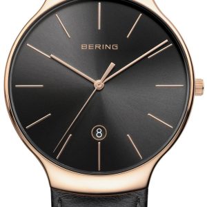 Bering Herrklocka 13338-462 Classic Svart/Läder Ø38 mm