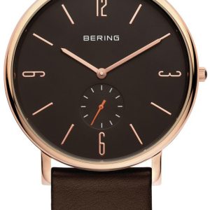 Bering Herrklocka 13739-562 Classic Brun/Läder Ø39 mm