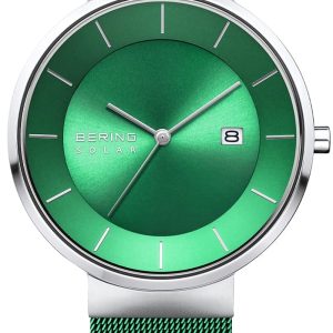 Bering Herrklocka 14639-Charity Solar Grön/Stål Ø39 mm