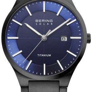 Bering Herrklocka 15239-727 Solar Blå/Titan Ø39 mm