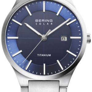 Bering Herrklocka 15239-777 Solar Blå/Titan Ø39 mm