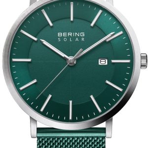 Bering Herrklocka 15439-808 Solar Grön/Stål Ø40 mm