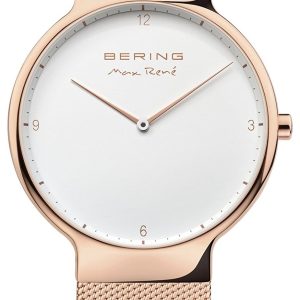 Bering Herrklocka 15540-364 Max Rene Vit/Roséguldstonat stål Ø40 mm