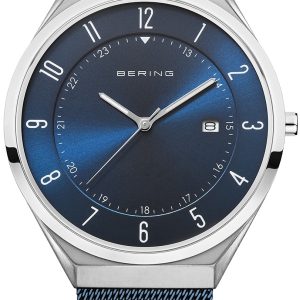 Bering Herrklocka 18740-307 Ultra Slim Blå/Stål Ø40 mm