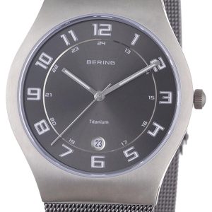 Bering Titanium Herrklocka 11937-077 Grå/Titan Ø37 mm