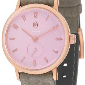 DuFa Damklocka DF-7001-0W Classic Rosa/Läder Ø32 mm