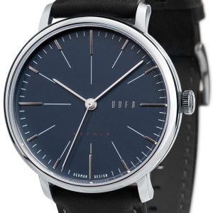 DuFa Herrklocka DF-9029-03 Saphir Blå/Läder Ø40 mm