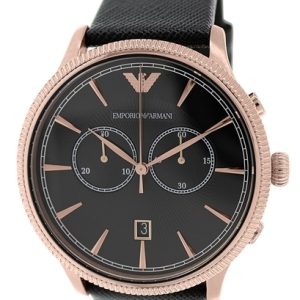 Emporio Armani Classic Herrklocka AR1792 Svart/Läder Ø43 mm