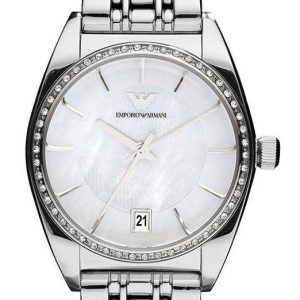 Emporio Armani Damklocka AR0379 Vit/Stål Ø31 mm