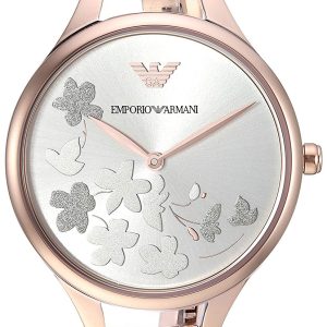 Emporio Armani Damklocka AR11108 Dress Silverfärgad/Roséguldstonat