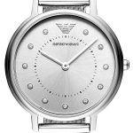 emporio armani damklocka ar11128 kappa silverfärgad/stål ø32 mm