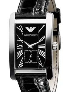 Emporio Armani Herrklocka AR0143 Classic Svart/Läder 47x31 mm