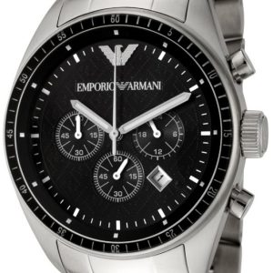 Emporio Armani Herrklocka AR0585 Classic Svart/Stål Ø43 mm