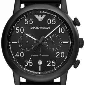 Emporio Armani Herrklocka AR11133 Sportivo Svart/Läder Ø46 mm