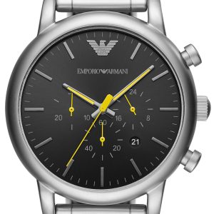 Emporio Armani Herrklocka AR11324 Luigi Svart/Stål Ø46 mm