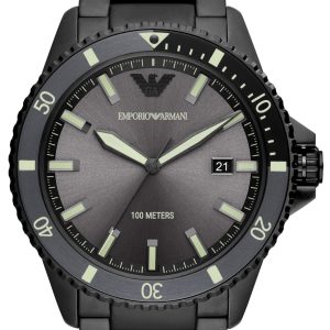 Emporio Armani Herrklocka AR11398 Diver Grå/Stål Ø42 mm