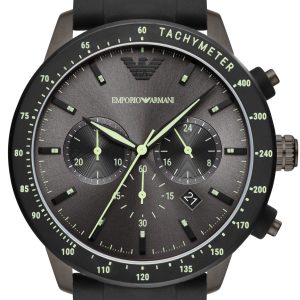 Emporio Armani Herrklocka AR11410 Mario Grå/Gummi Ø43 mm