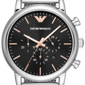 Emporio Armani Herrklocka AR11429 Luigi Svart/Stål Ø46 mm