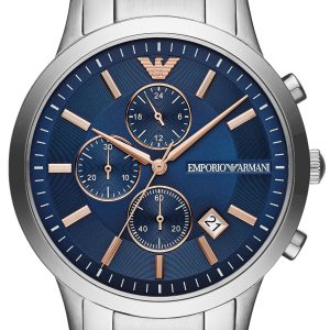 Emporio Armani Herrklocka AR11458 Renato Blå/Stål Ø43 mm