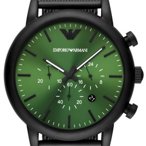 Emporio Armani Herrklocka AR11470 Luigi Grön/Stål Ø46 mm