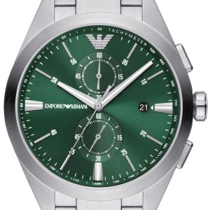 Emporio Armani Herrklocka AR11480 Claudio Grön/Stål Ø43 mm