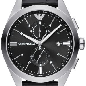 Emporio Armani Herrklocka AR11542 Claudio Svart/Läder Ø43 mm