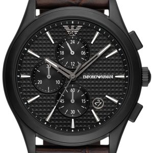 Emporio Armani Herrklocka AR11549 Paolo Svart/Läder Ø42 mm