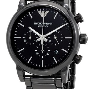 Emporio Armani Herrklocka AR1507 Dress Svart/Keramik Ø43 mm