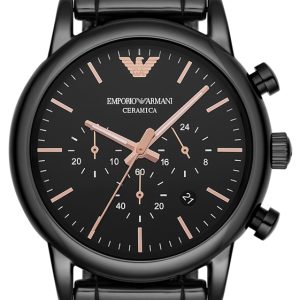 Emporio Armani Herrklocka AR1509 Dress Svart/Keramik Ø43 mm