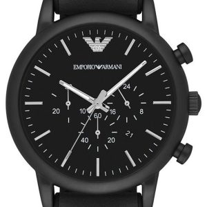 Emporio Armani Herrklocka AR1970 Sportivo Svart/Gummi Ø46 mm