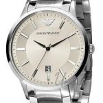 emporio armani herrklocka ar2430 vit/stål ø43 mm