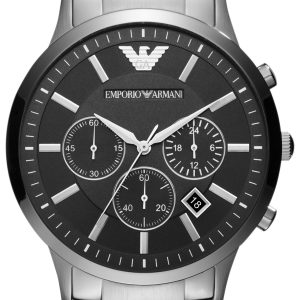 Emporio Armani Herrklocka AR2460 Renato Svart/Stål Ø46 mm