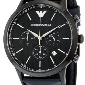 Emporio Armani Herrklocka AR2481 Renato Blå/Läder Ø43 mm