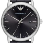 emporio armani herrklocka ar2500 luigi svart/läder ø43 mm