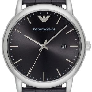 Emporio Armani Herrklocka AR2500 Luigi Svart/Läder Ø43 mm